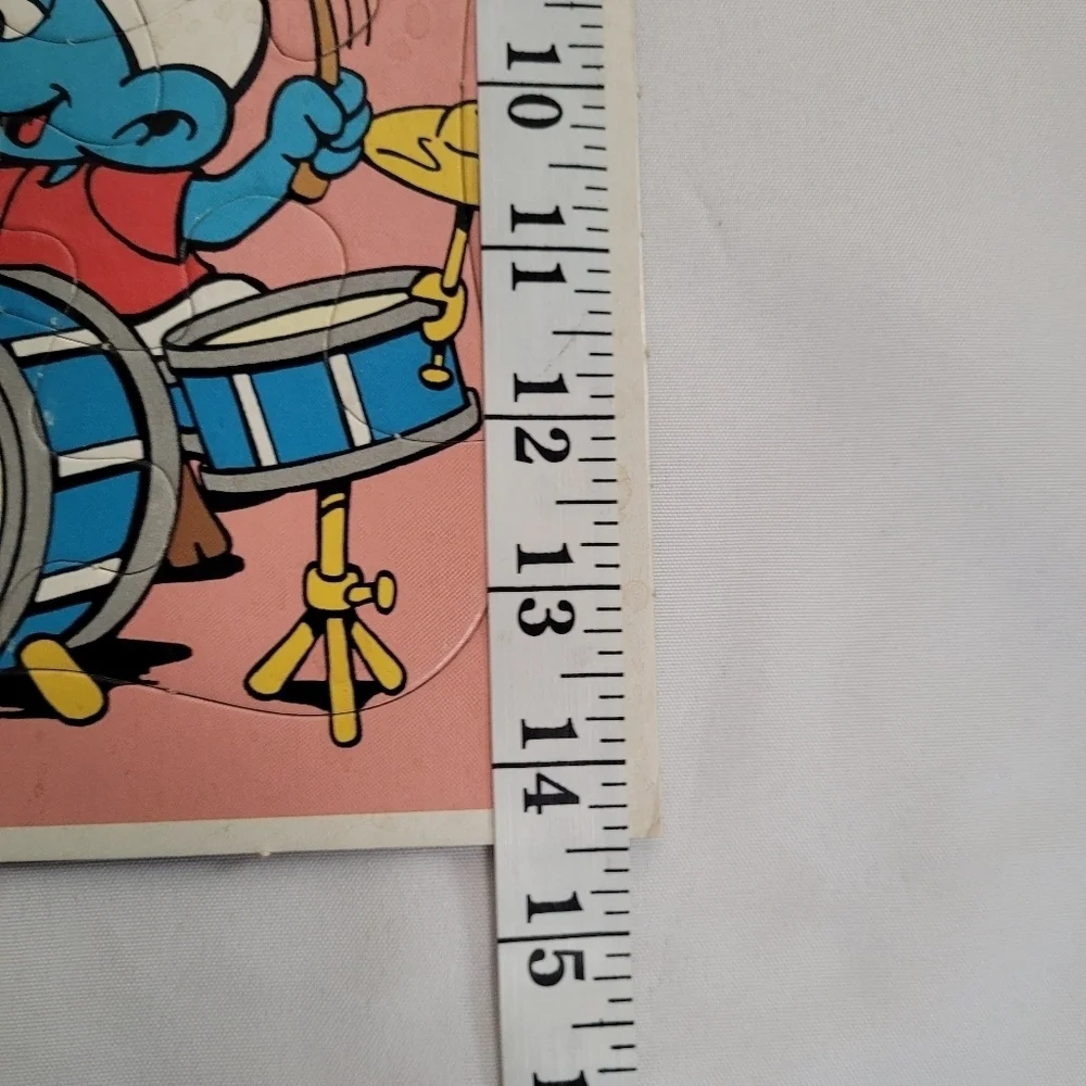 VTG Lot of 2 Child's Tray Puzzles Smurfs Elmer Fudd